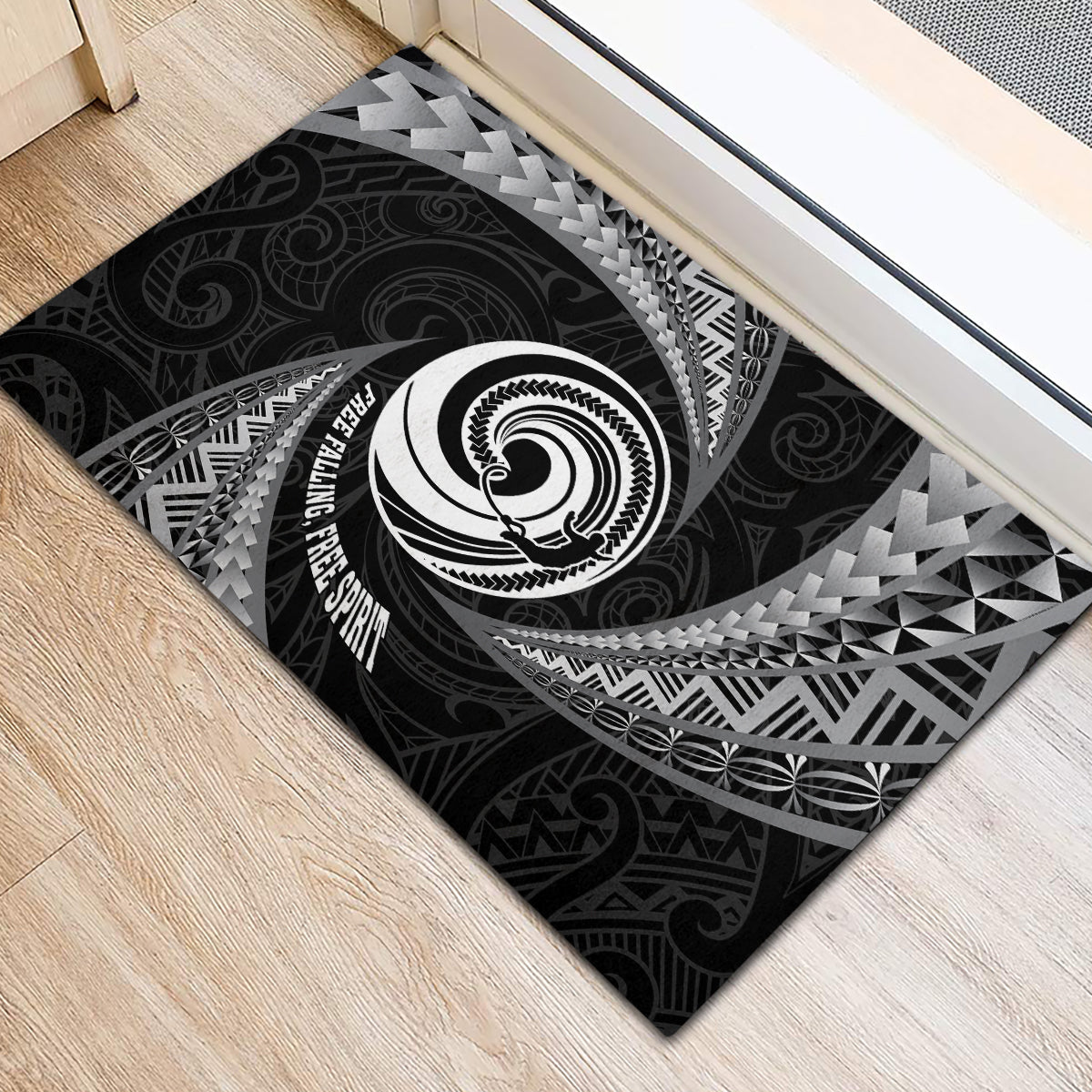 New Zealand Bungy Jumping Rubber Doormat Maori Pattern LT05 - Polynesian Pride