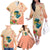 Hawaii Kauai Na Pali Coast Landscape Family Matching Off The Shoulder Long Sleeve Dress and Hawaiian Shirt