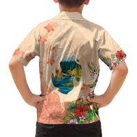 Hawaii Kauai Na Pali Coast Landscape Family Matching Puletasi and Hawaiian Shirt LT05 - Polynesian Pride