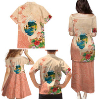 Hawaii Kauai Na Pali Coast Landscape Family Matching Puletasi and Hawaiian Shirt LT05 - Polynesian Pride