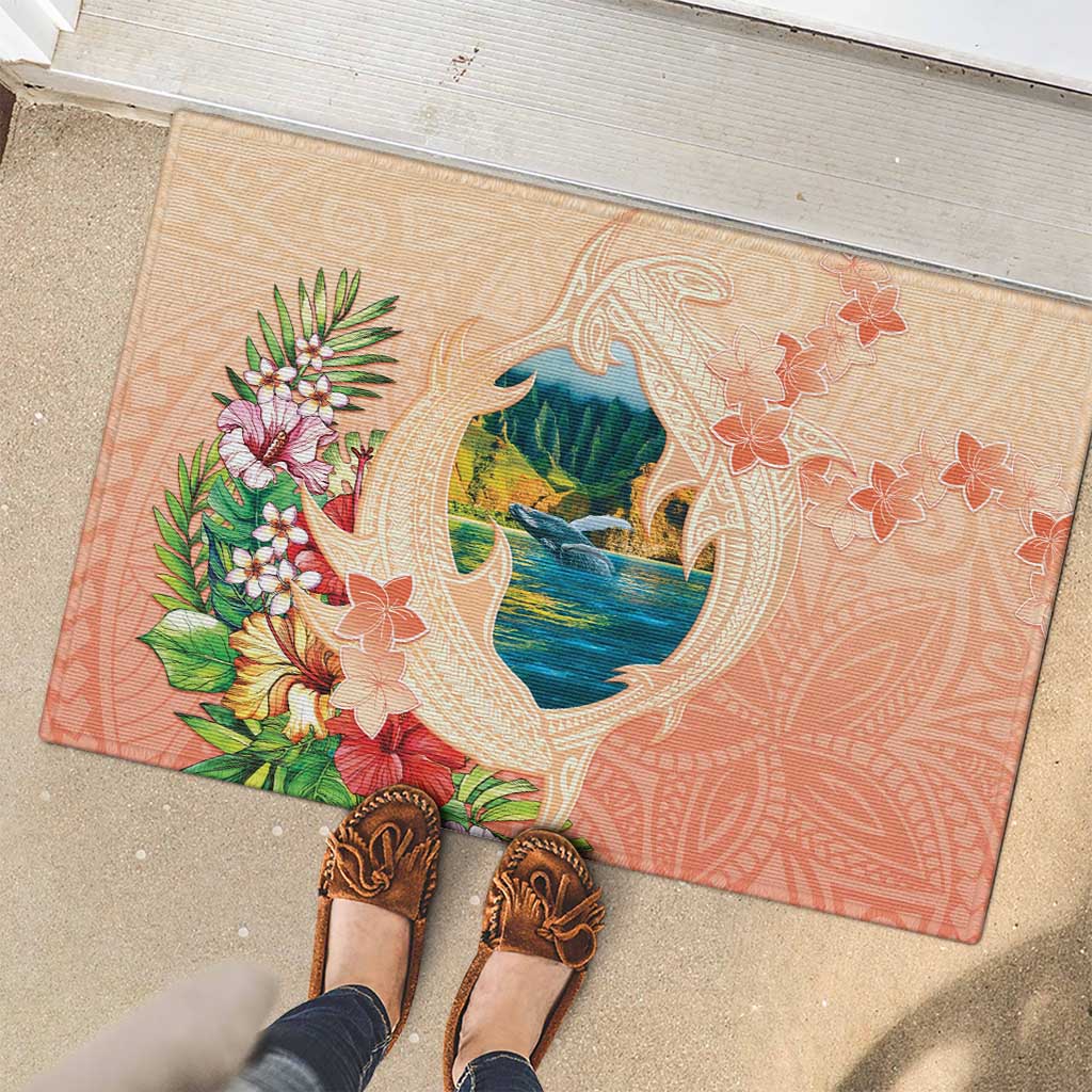 Hawaii Kauai Na Pali Coast Landscape Rubber Doormat