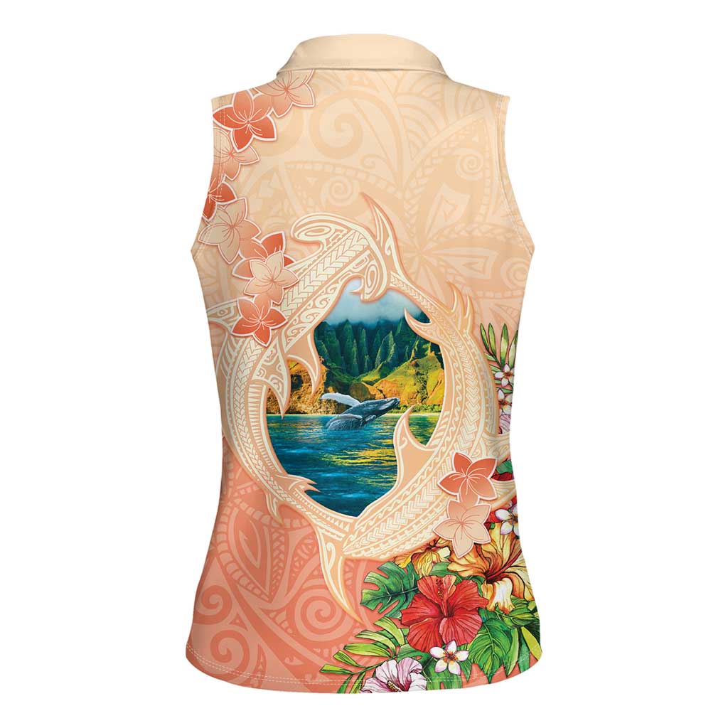 Hawaii Kauai Na Pali Coast Landscape Women Sleeveless Polo Shirt LT05 - Polynesian Pride