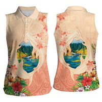 Hawaii Kauai Na Pali Coast Landscape Women Sleeveless Polo Shirt LT05 - Polynesian Pride