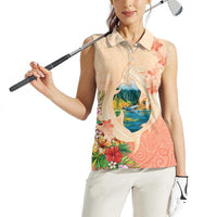 Hawaii Kauai Na Pali Coast Landscape Women Sleeveless Polo Shirt LT05 - Polynesian Pride