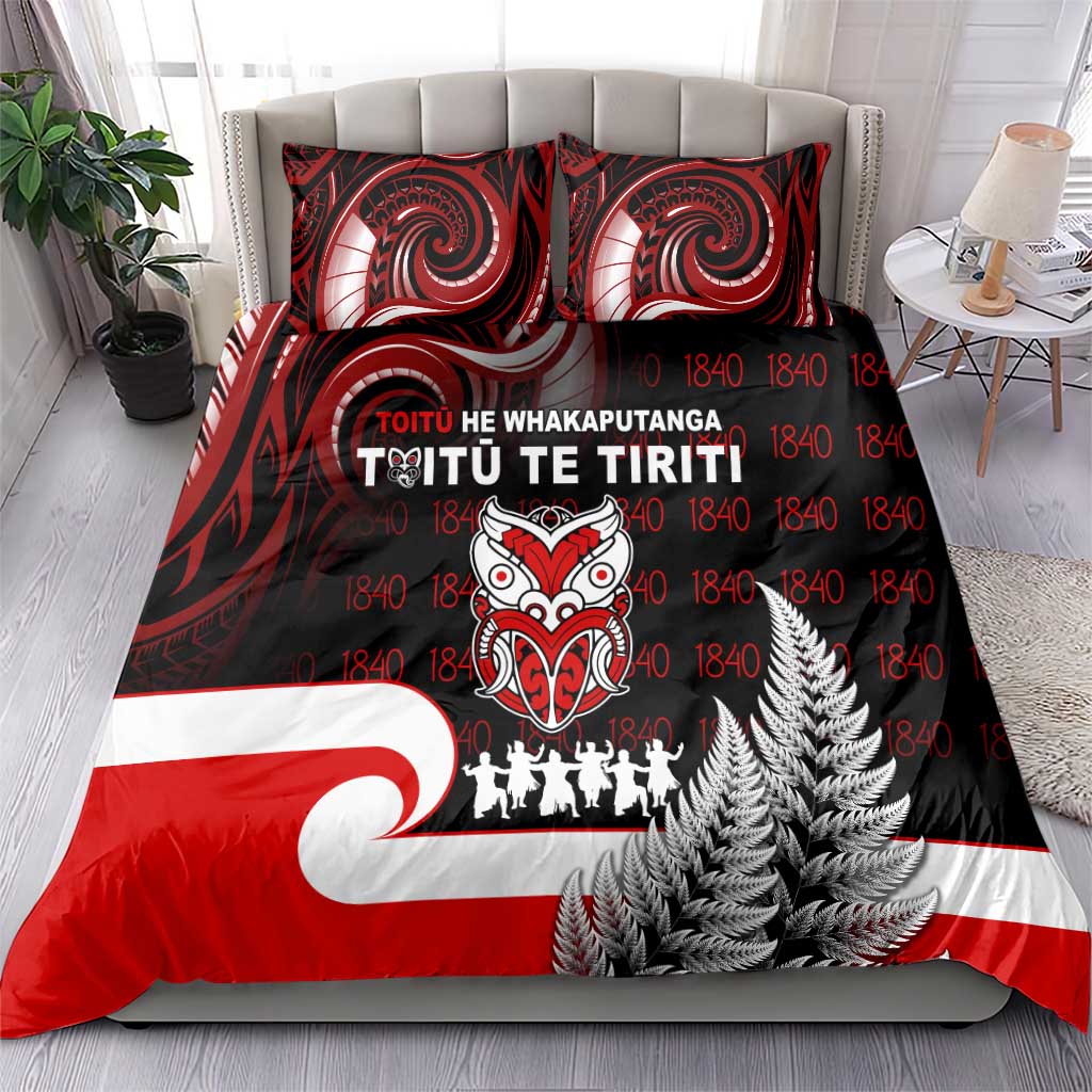Aotearoa Toitu He Whakaputanga Bedding Set Toitu Te Tiriti O Waitangi