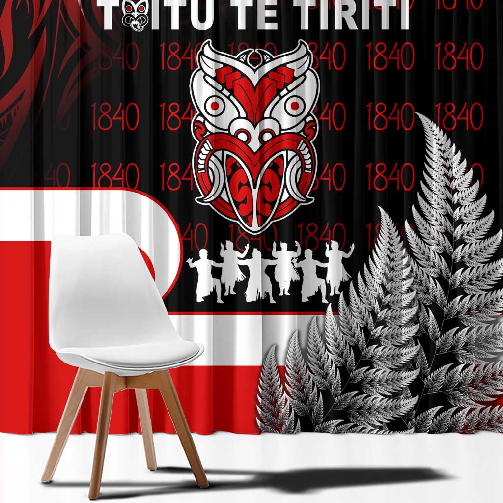 Aotearoa Toitu He Whakaputanga Window Curtain Toitu Te Tiriti O Waitangi