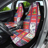 Wallis And Futuna Christmas Car Seat Cover Festive Beach Vibes - Polynesian Pride