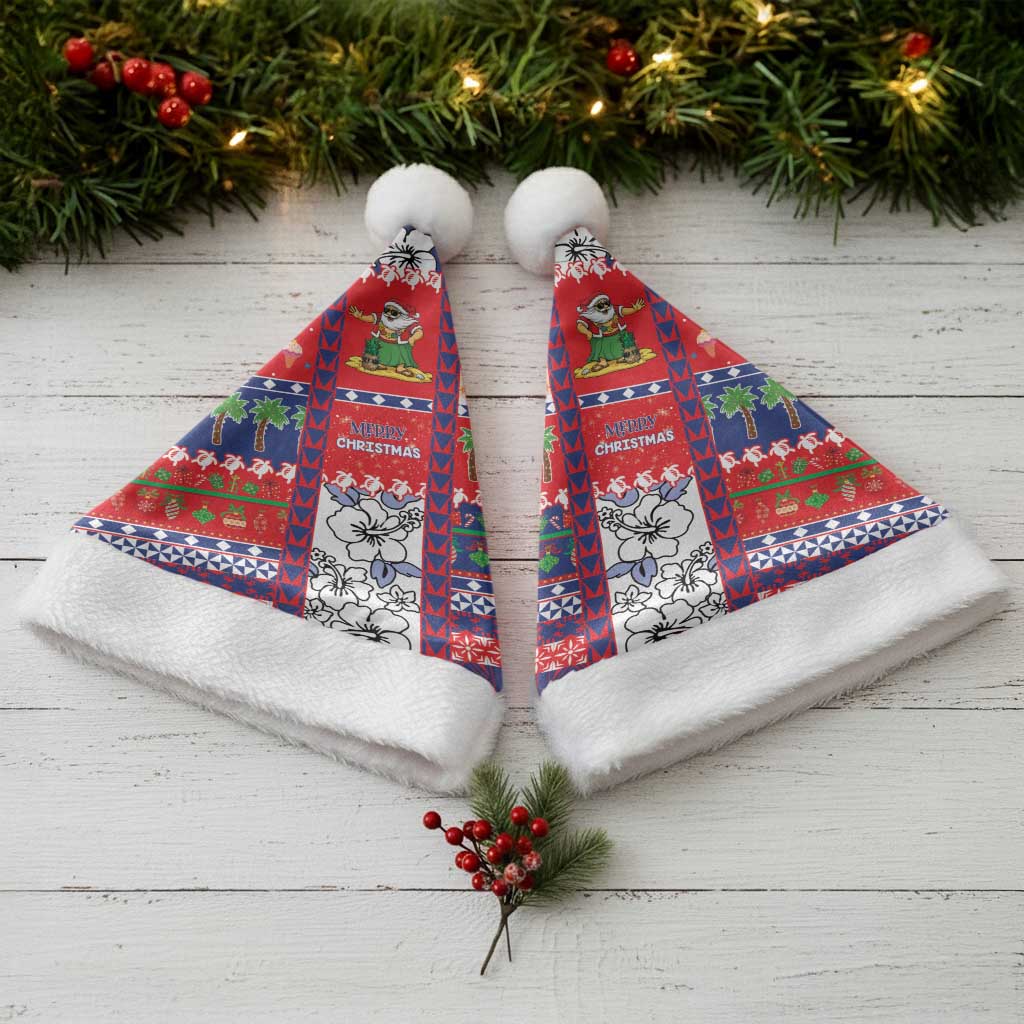 Wallis And Futuna Christmas Santa Hat Festive Beach Vibes - Polynesian Pride
