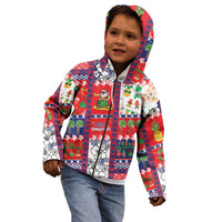 Wallis And Futuna Christmas Kid Hoodie Festive Beach Vibes - Polynesian Pride