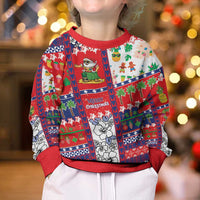 Wallis And Futuna Christmas Kid Ugly Christmas Sweater Festive Beach Vibes - Polynesian Pride