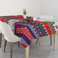 Wallis And Futuna Christmas Tablecloth Festive Beach Vibes - Polynesian Pride