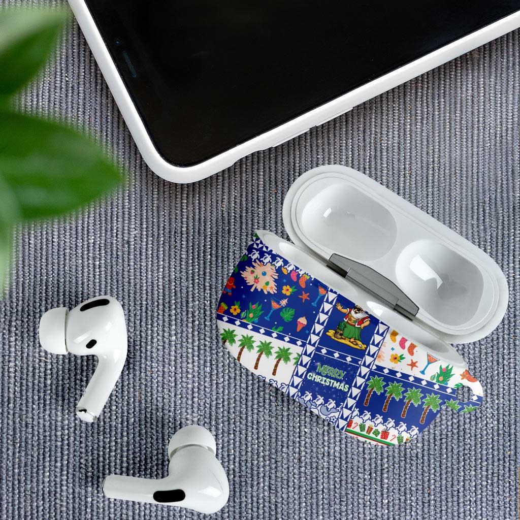Northern Mariana Islands Christmas AirPods Case Festive Beach Vibes - Polynesian Pride
