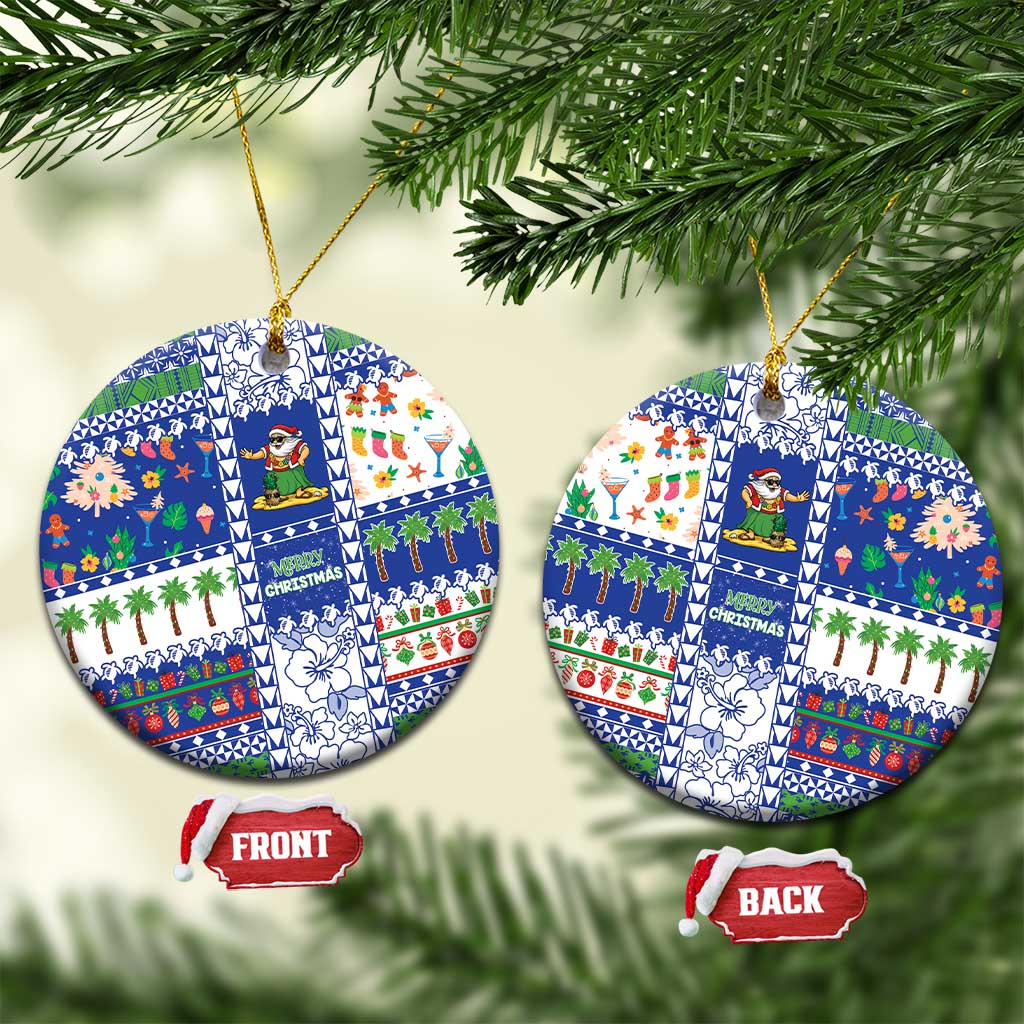 Northern Mariana Islands Christmas Ceramic Ornament Festive Beach Vibes - Polynesian Pride