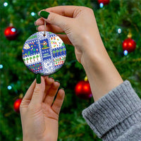 Northern Mariana Islands Christmas Ceramic Ornament Festive Beach Vibes - Polynesian Pride