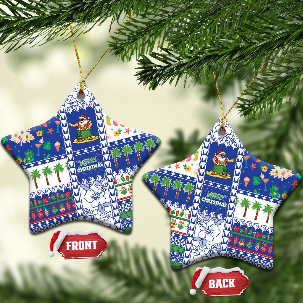 Northern Mariana Islands Christmas Ceramic Ornament Festive Beach Vibes - Polynesian Pride