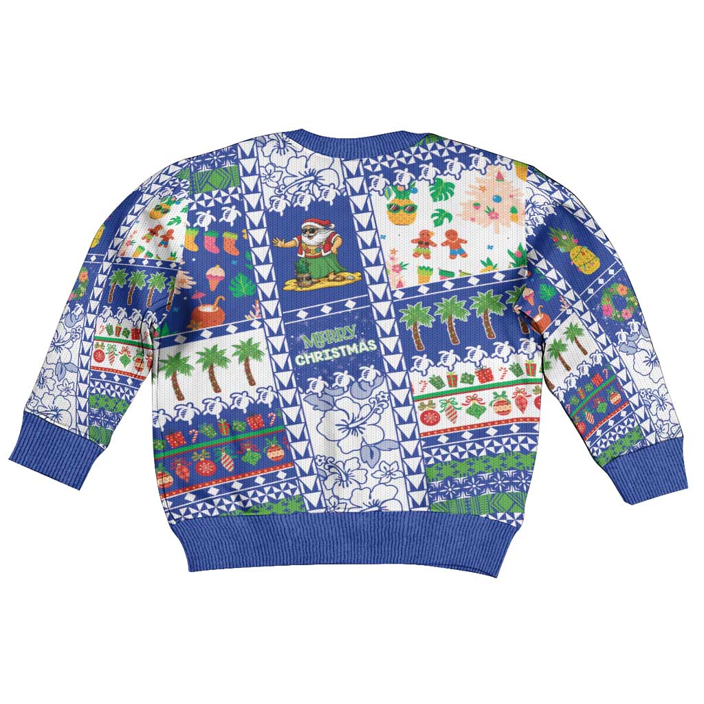 Northern Mariana Islands Christmas Kid Ugly Christmas Sweater Festive Beach Vibes - Polynesian Pride