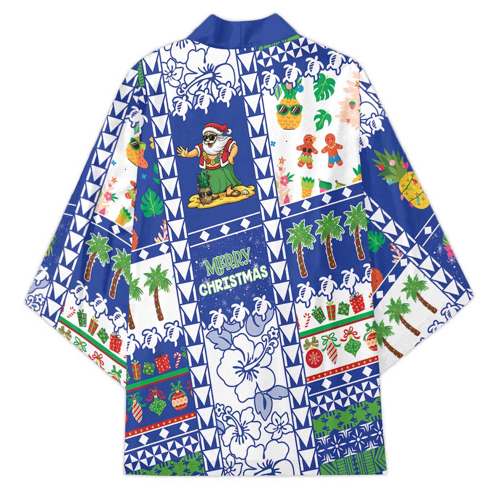 Northern Mariana Islands Christmas Kimono Festive Beach Vibes - Polynesian Pride