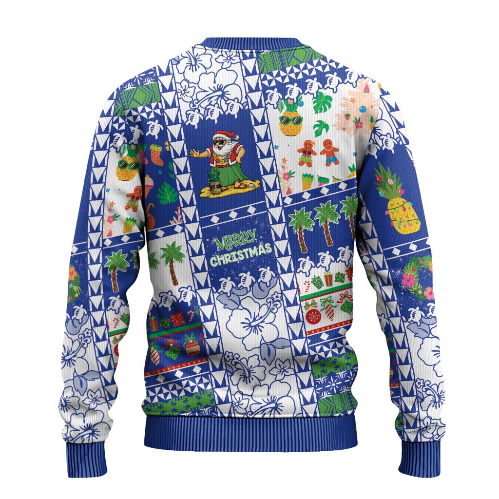Northern Mariana Islands Christmas Ugly Christmas Sweater Festive Beach Vibes - Polynesian Pride