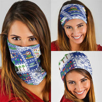 Northern Mariana Islands Christmas Neck Gaiter Festive Beach Vibes - Polynesian Pride