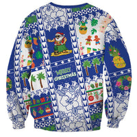 Northern Mariana Islands Christmas Sweatshirt Festive Beach Vibes LT05 - Polynesian Pride