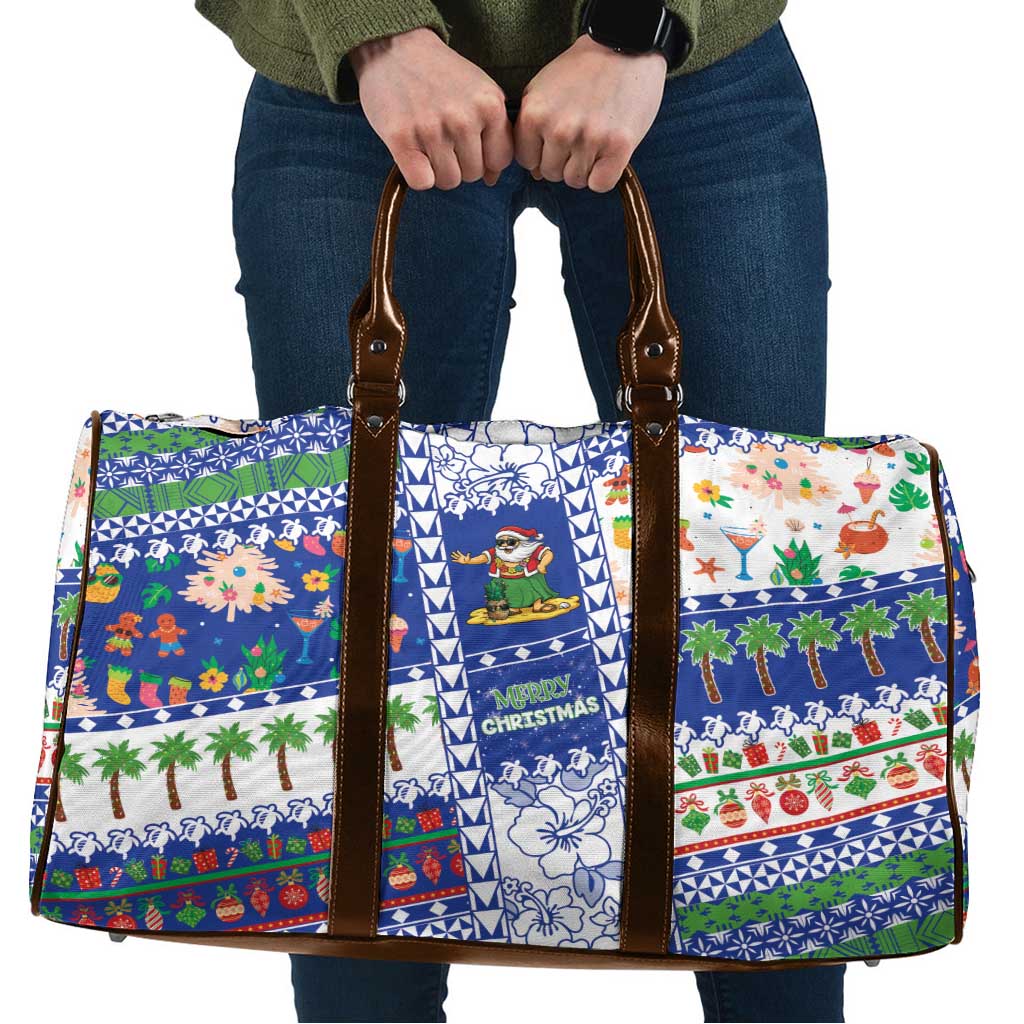 Northern Mariana Islands Christmas Travel Bag Festive Beach Vibes - Polynesian Pride