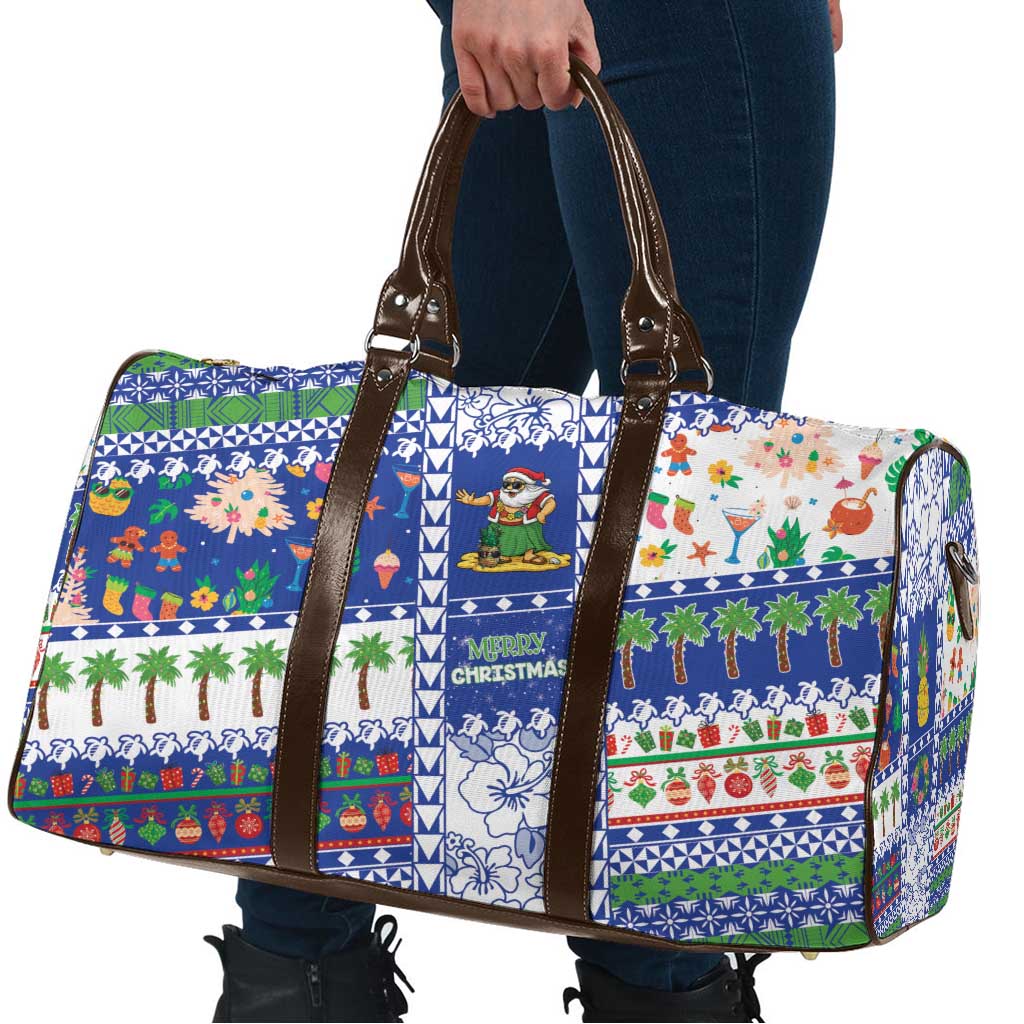 Northern Mariana Islands Christmas Travel Bag Festive Beach Vibes - Polynesian Pride