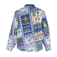 Northern Mariana Islands Christmas Women Casual Shirt Festive Beach Vibes LT05 - Polynesian Pride