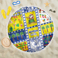 New Caledonia Christmas Beach Blanket Festive Beach Vibes LT05 One Size 150cm Yellow - Polynesian Pride
