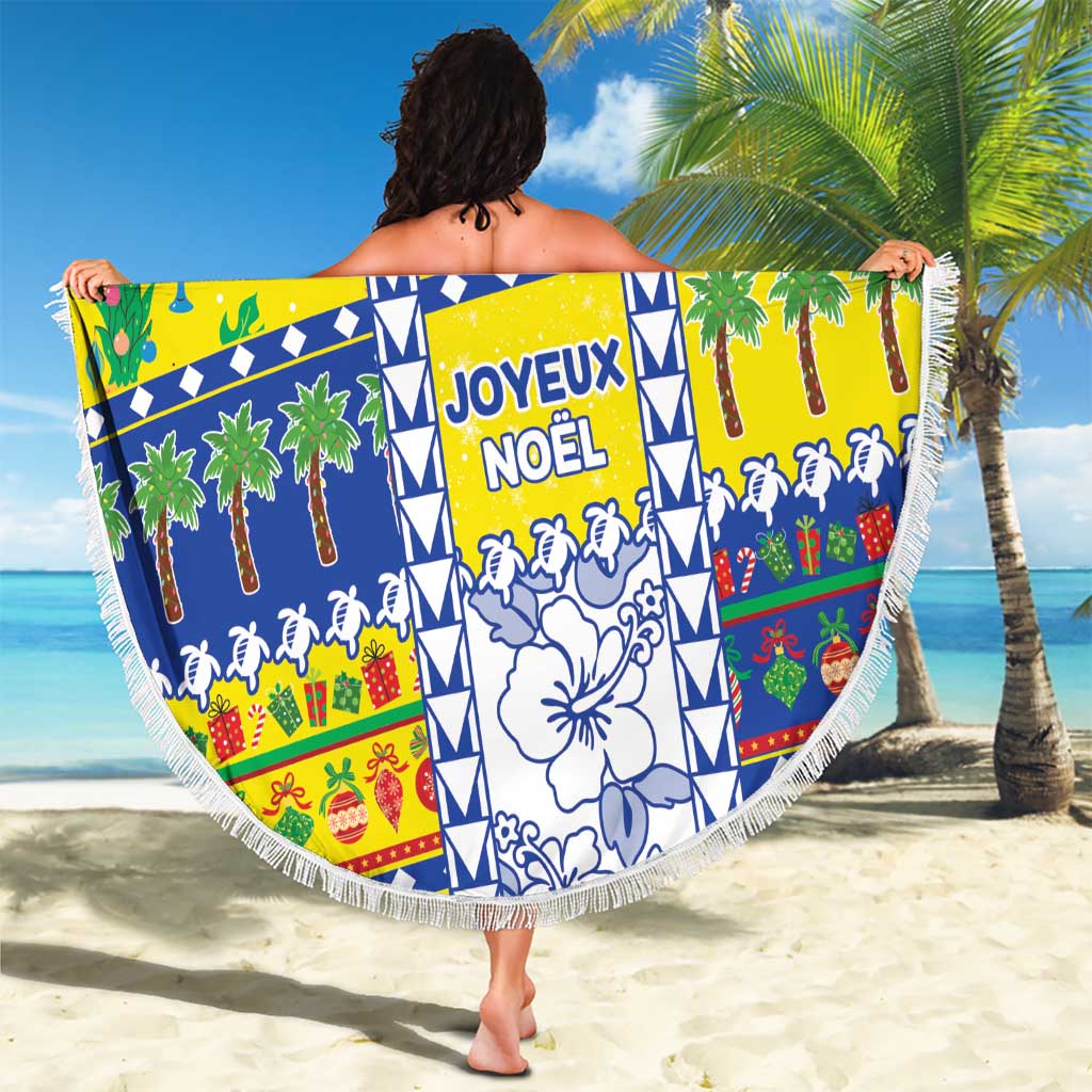 New Caledonia Christmas Beach Blanket Festive Beach Vibes LT05 - Polynesian Pride