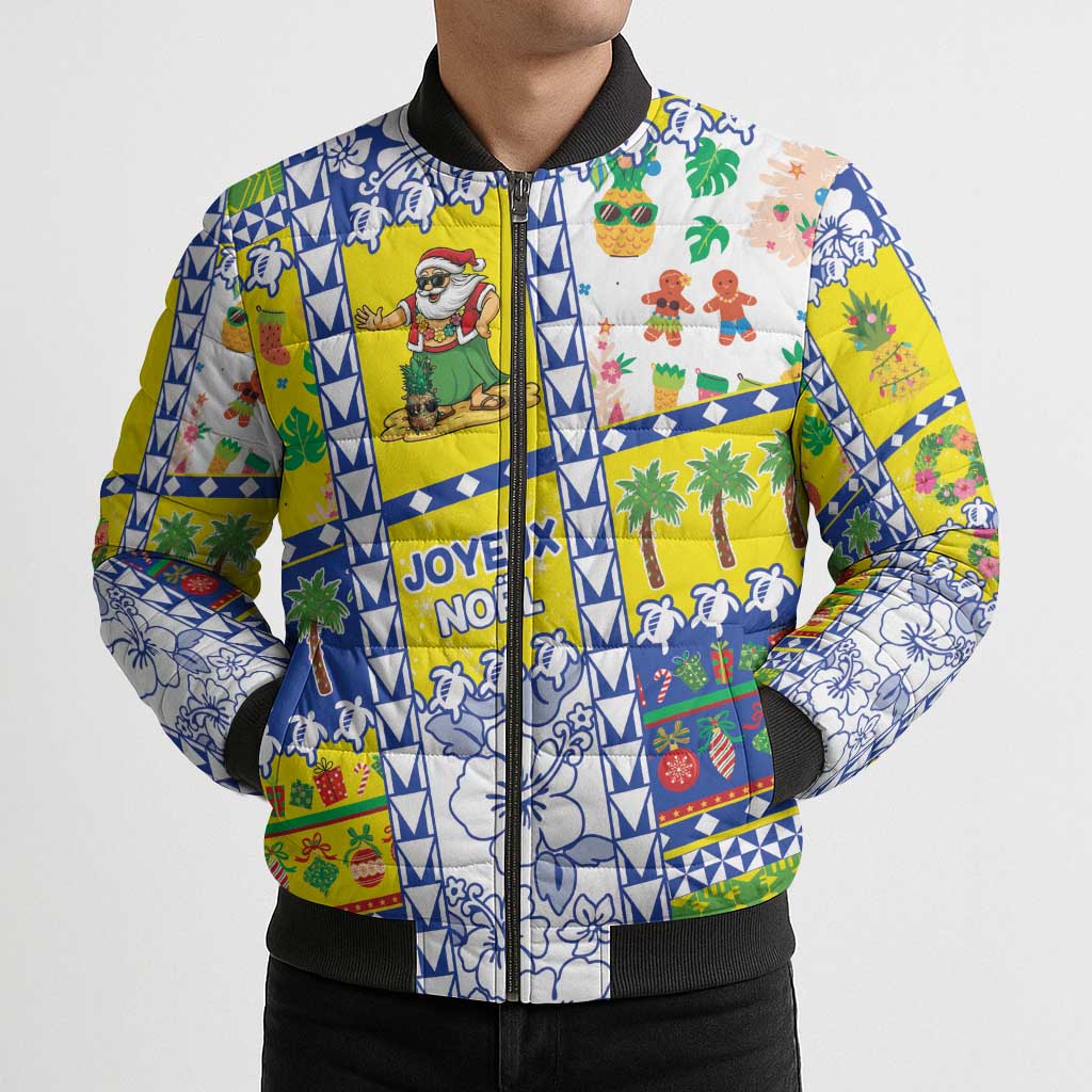 New Caledonia Christmas Bomber Puffer Jacket Festive Beach Vibes LT05 - Polynesian Pride