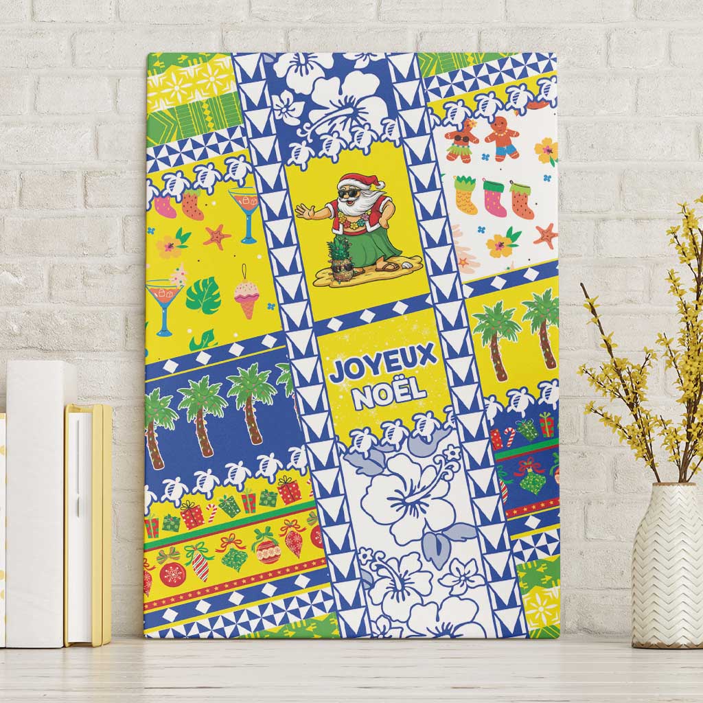 New Caledonia Christmas Canvas Wall Art Festive Beach Vibes - Polynesian Pride