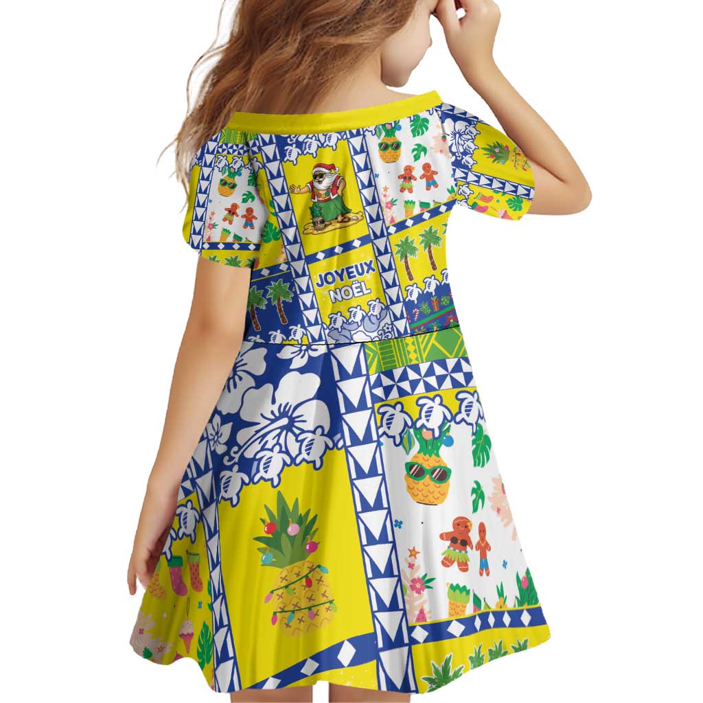 New Caledonia Christmas Family Matching Off Shoulder Short Dress and Hawaiian Shirt Festive Beach Vibes - Polynesian Pride
