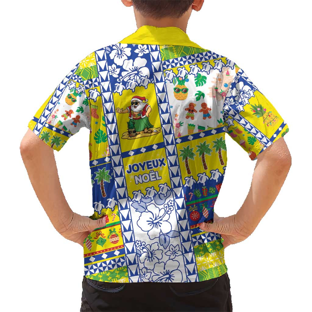 New Caledonia Christmas Family Matching Short Sleeve Bodycon Dress and Hawaiian Shirt Festive Beach Vibes - Polynesian Pride