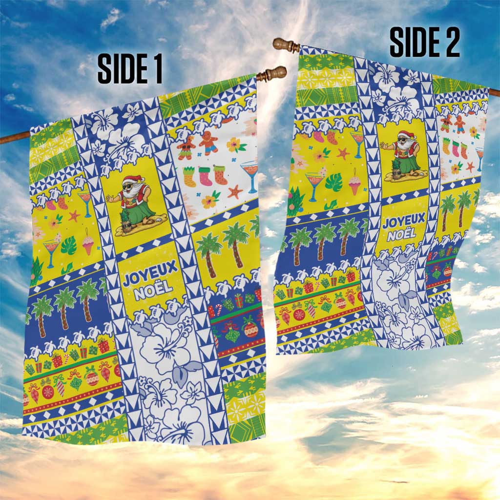 New Caledonia Christmas Garden Flag Festive Beach Vibes - Polynesian Pride