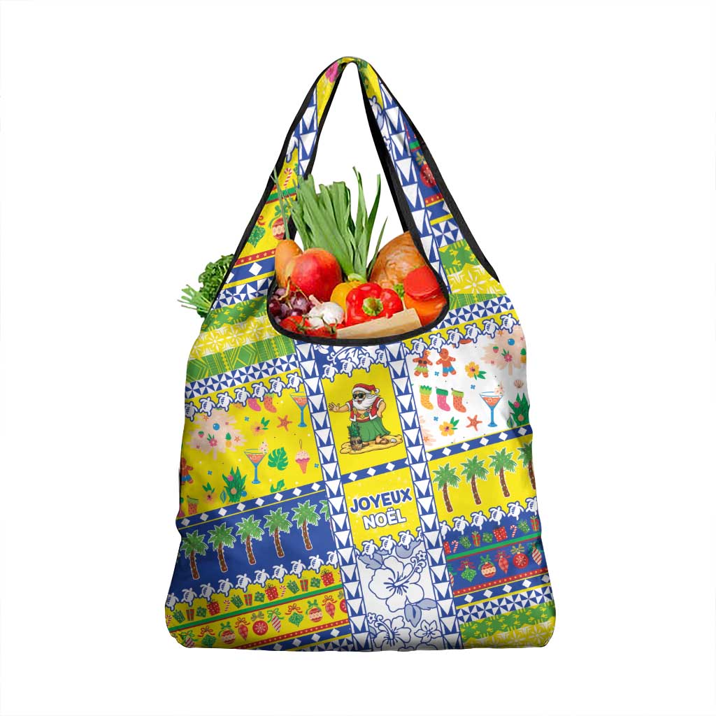 New Caledonia Christmas Grocery Bag Festive Beach Vibes - Polynesian Pride