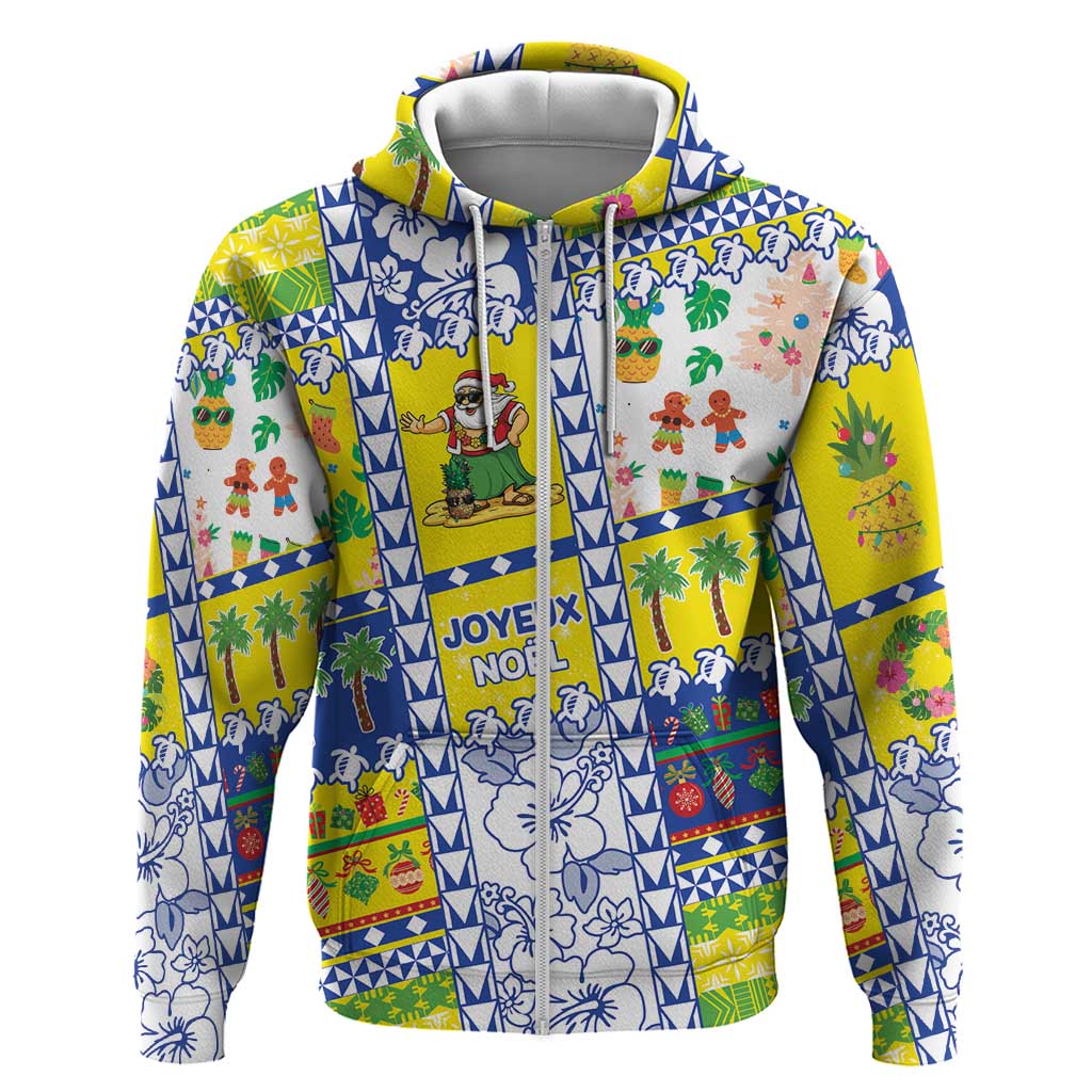 New Caledonia Christmas Hoodie Festive Beach Vibes - Polynesian Pride