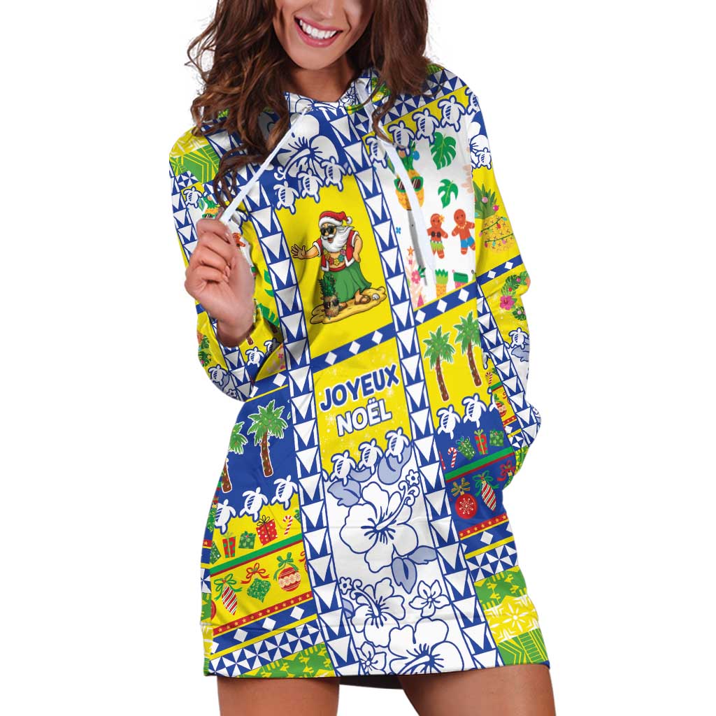 New Caledonia Christmas Hoodie Dress Festive Beach Vibes - Polynesian Pride