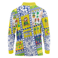 New Caledonia Christmas Long Sleeve Polo Shirt Festive Beach Vibes LT05 - Polynesian Pride