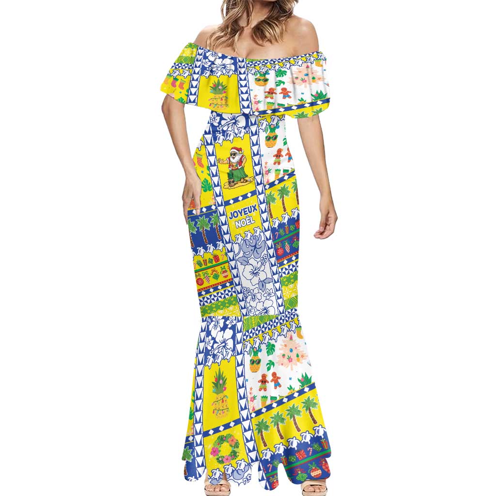 New Caledonia Christmas Mermaid Dress Festive Beach Vibes - Polynesian Pride