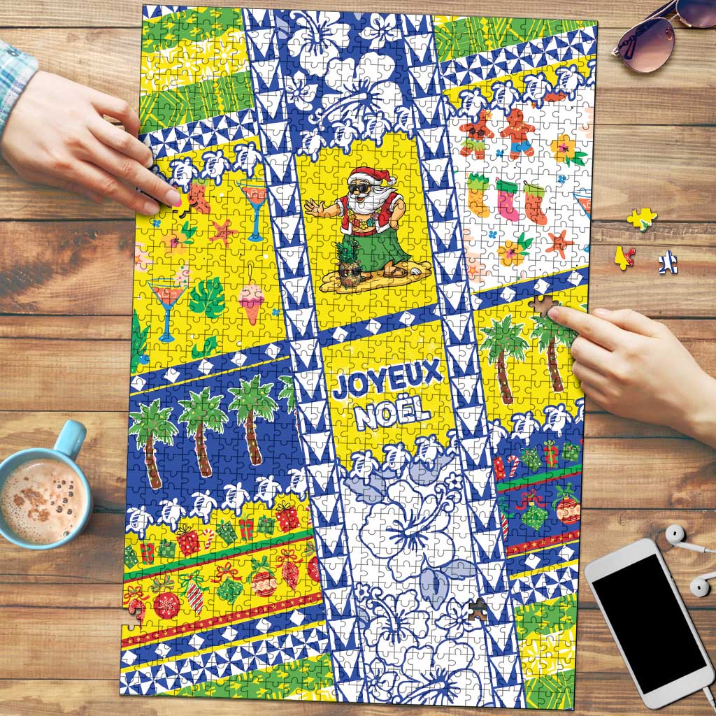 New Caledonia Christmas Puzzle Festive Beach Vibes LT05 Yellow - Polynesian Pride