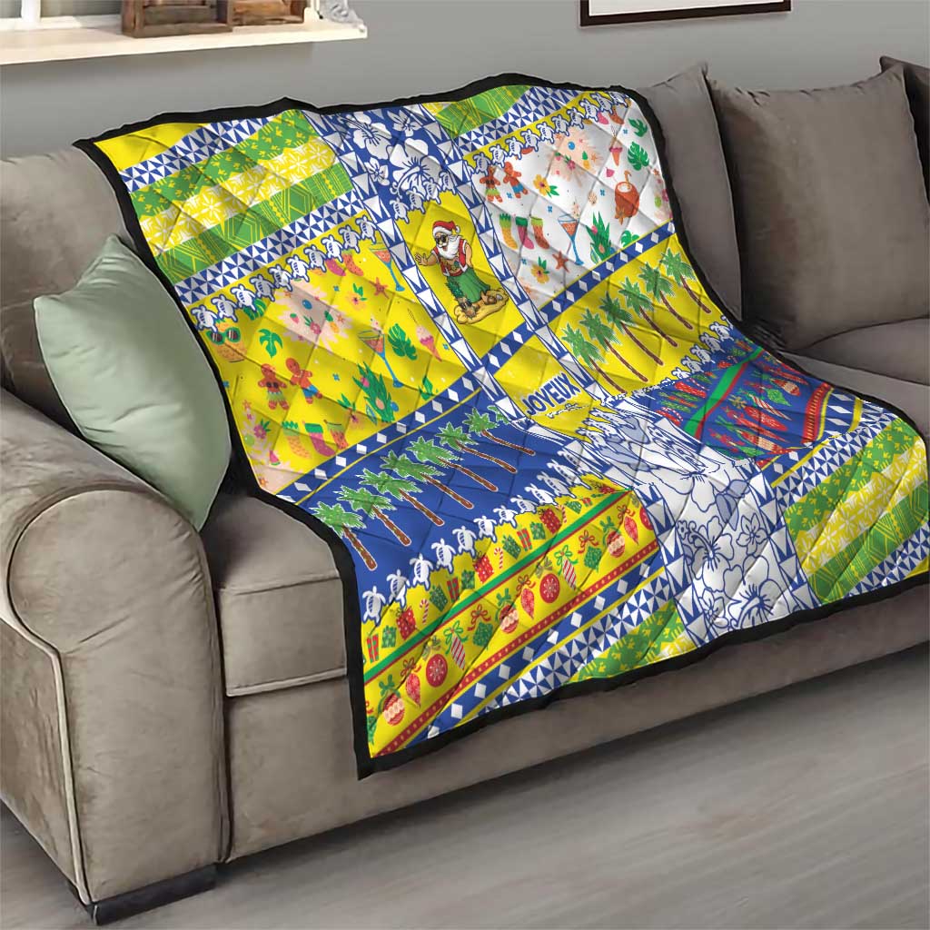 New Caledonia Christmas Quilt Festive Beach Vibes - Polynesian Pride