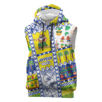 New Caledonia Christmas Sleeveless Hoodie Festive Beach Vibes LT05 Yellow - Polynesian Pride