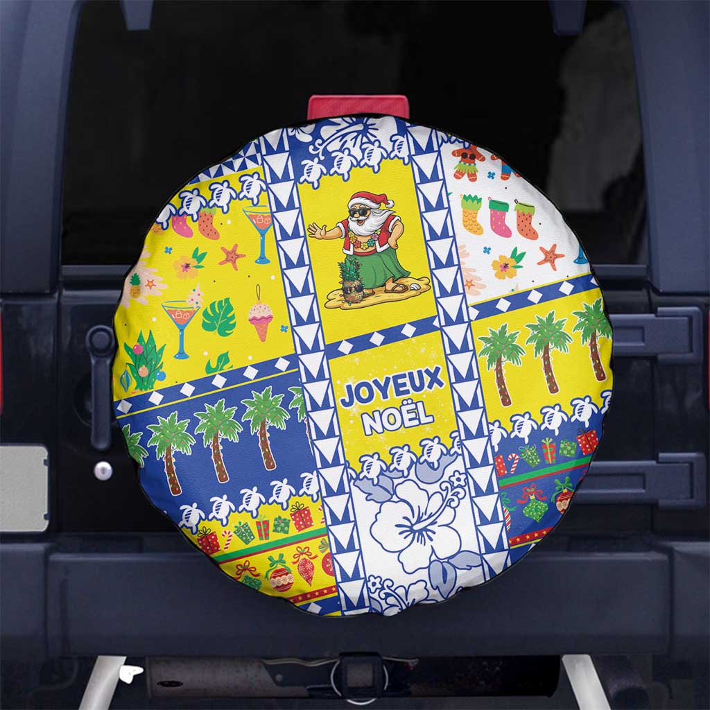 New Caledonia Christmas Spare Tire Cover Festive Beach Vibes - Polynesian Pride