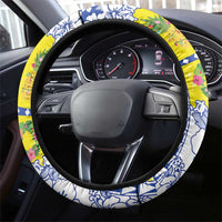 New Caledonia Christmas Steering Wheel Cover Festive Beach Vibes - Polynesian Pride