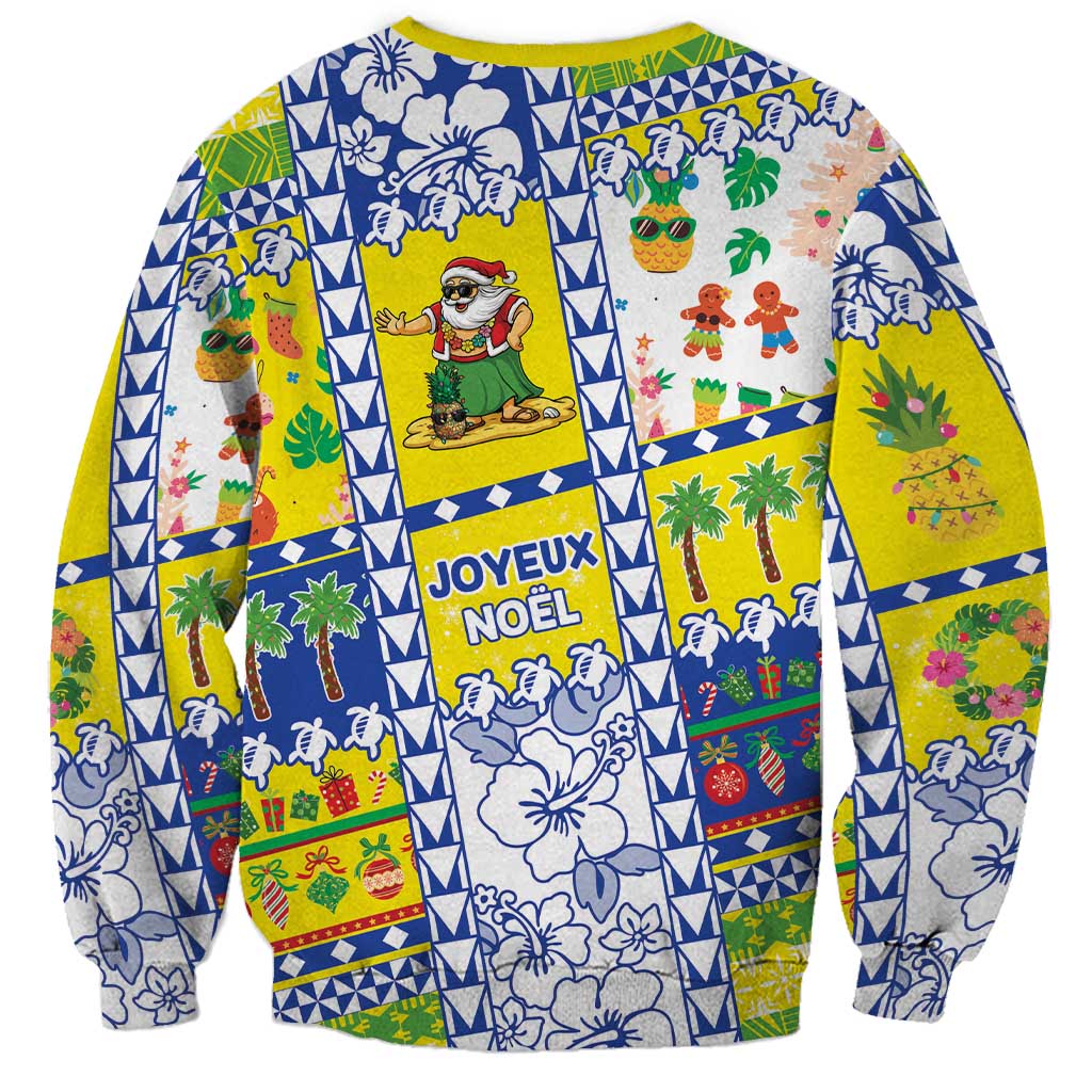 New Caledonia Christmas Sweatshirt Festive Beach Vibes LT05 - Polynesian Pride