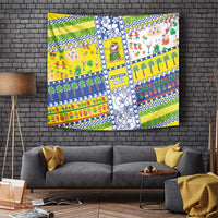 New Caledonia Christmas Tapestry Festive Beach Vibes LT05 Yellow - Polynesian Pride