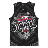 Hawaii November 28th Basketball Jersey Kanaka Maoli Tribal Pattern - Polynesian Pride