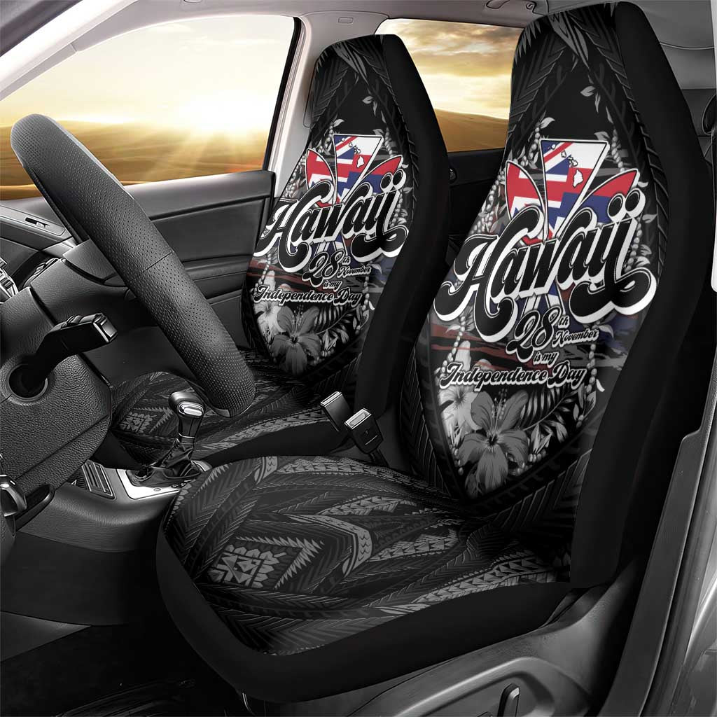 Hawaii November 28th Car Seat Cover Kanaka Maoli Tribal Pattern - Polynesian Pride