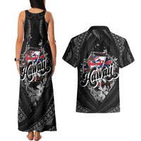 Hawaii November 28th Couples Matching Tank Maxi Dress and Hawaiian Shirt Kanaka Maoli Tribal Pattern - Polynesian Pride