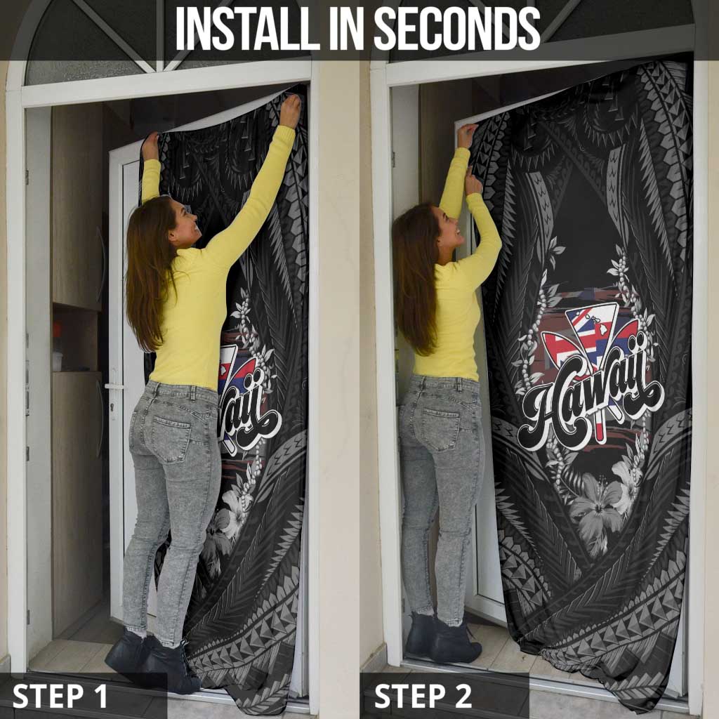 Hawaii November 28th Door Cover Kanaka Maoli Tribal Pattern - Polynesian Pride